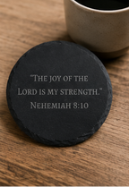 Scripture Stone Single Coaster | Everyday Reminders of Truth