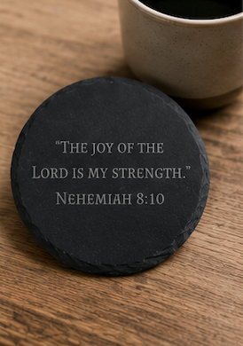 Scripture Stone Coasters 4 pack Bundle | Everyday Reminders of Truth