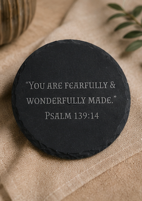 Scripture Stone Coasters 4 pack Bundle | Everyday Reminders of Truth